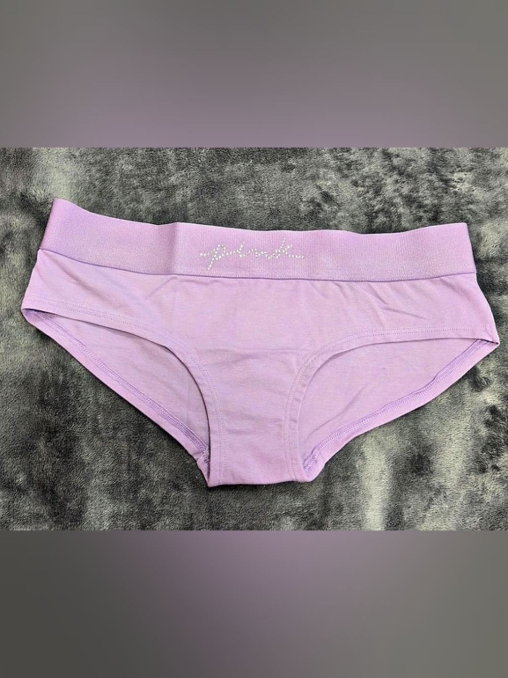 PINK Women's Purple Brief Panties Size Small NWT